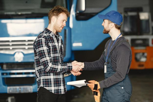 Two people shaking hands