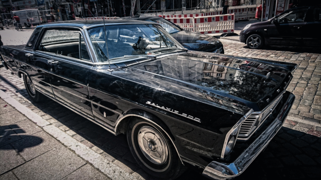 A black car