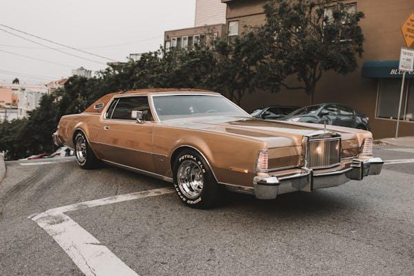 A car in a parking lot