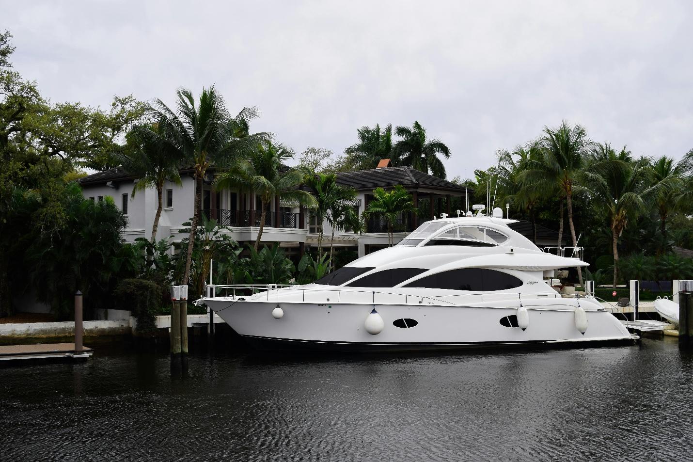 A white yacht