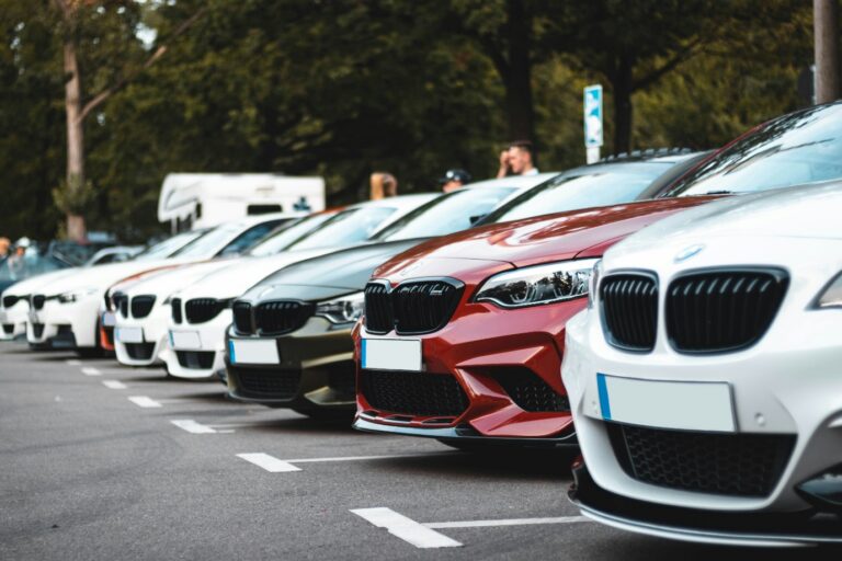 Front of a fleet showing plates