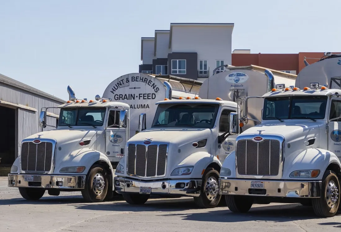 Three tanker trucks